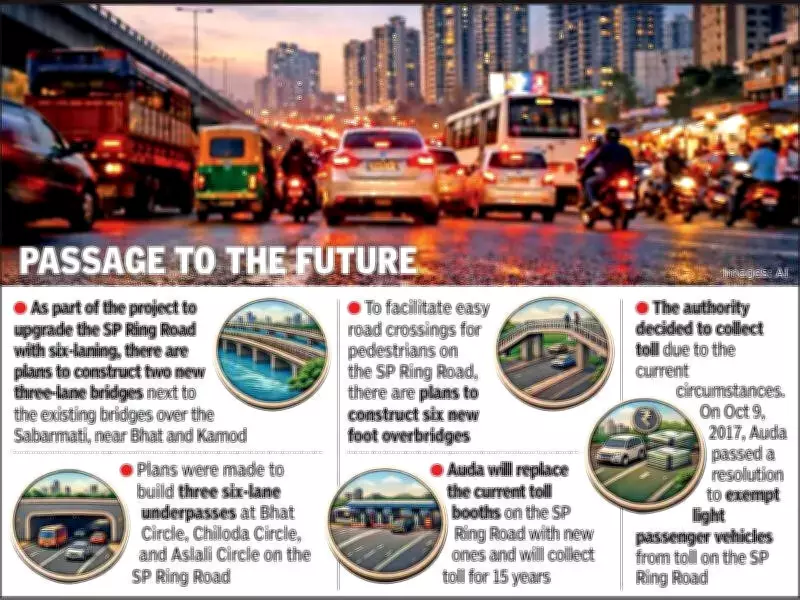 Ahmedabad's SP Ring Road Six-Laning Project Faces Hurdle in Non-TP Zones
