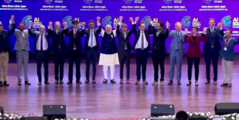 AI Rivalry Breaks Protocol: Altman, Amodei Skip Unity Hand Raise at Modi Photo