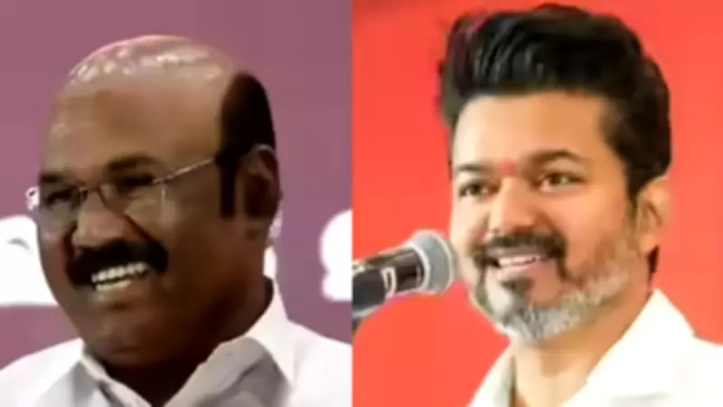 AIADMK's Jayakumar Mocks Vijay's Leadership, TVK Symbol in Scathing Attack
