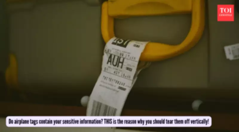 Airline Baggage Tags Hold Personal Data: Experts Reveal Privacy Risks and Safe Disposal