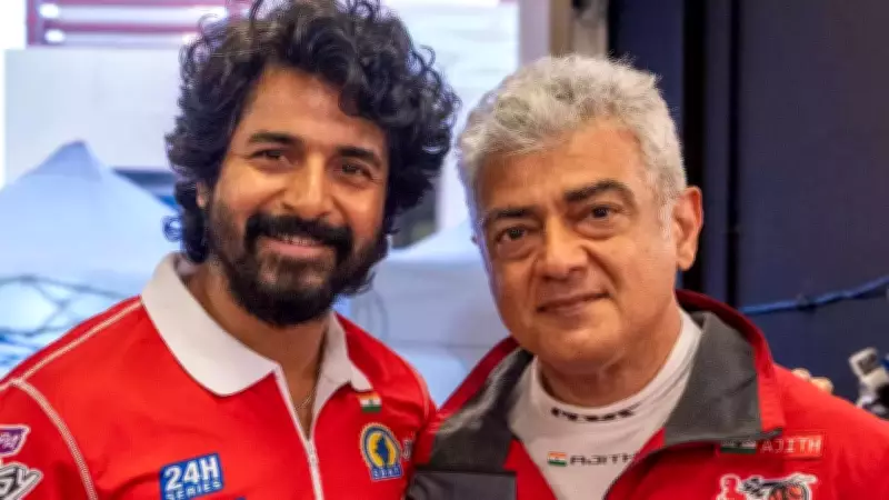 Ajith Kumar and Sivakarthikeyan's Viral Abu Dhabi Embrace Captivates Kollywood
