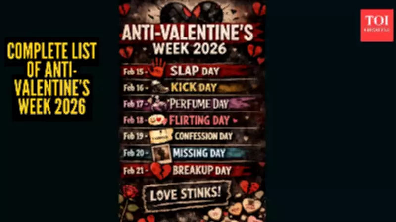 Anti-Valentine's Week 2026: Full List of 7 Days from Slap Day to Breakup Day