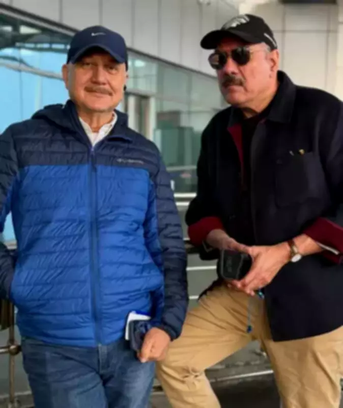 Anupam Kher Shares Airport Fun with Boman Irani, Reflects on 550th Film Milestone