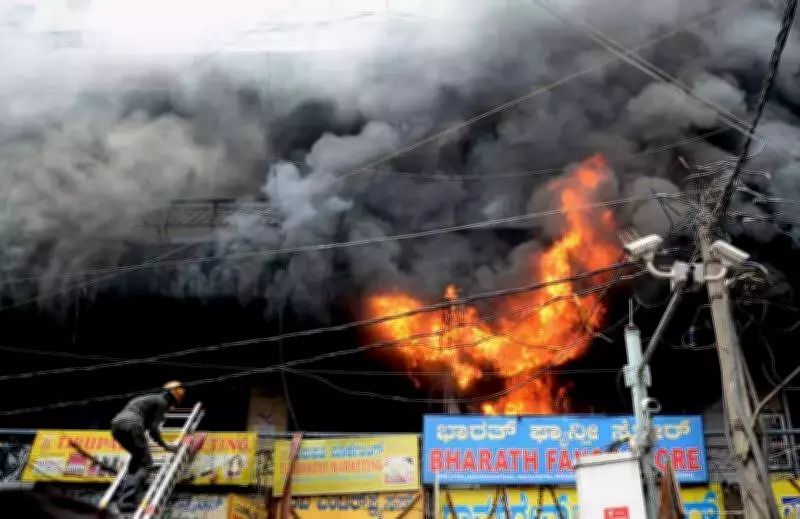 Bengaluru Fire in Chickpet Complex Highlights Safety Lapses and Official Apathy