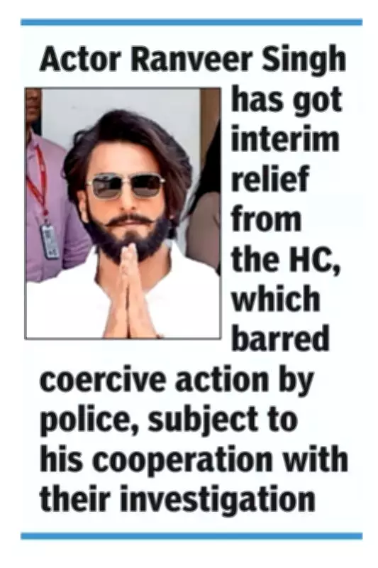 Bengaluru High Court Issues Conditional Order Protecting Ranveer Singh from Police Action