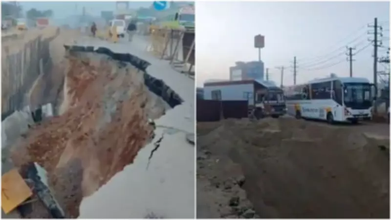 Bengaluru-Hosur Road Traffic Chaos Persists After NH-44 Cave-in Near Chandapura