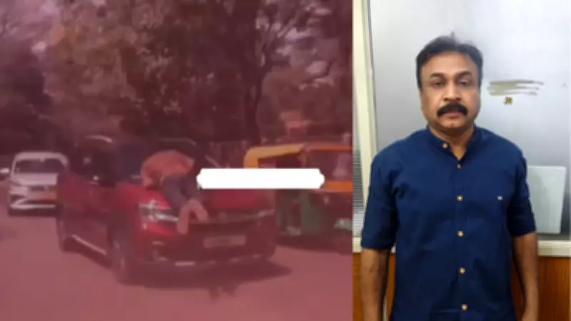 Bengaluru Road Rage: Goods Vehicle Driver Dragged 1km on Car Bonnet