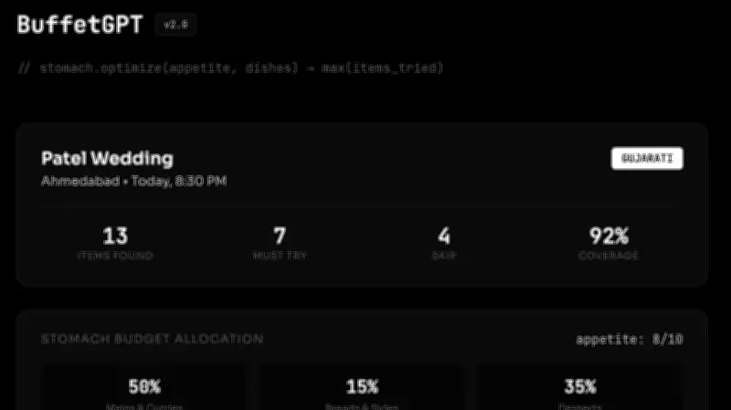 Bengaluru Techie's AI Tool BuffetGPT Plans Your Buffet Plate for Optimal Eating