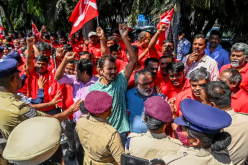 Bengaluru Trade Union Strike: Workers Detained Amid Mixed Industrial Response