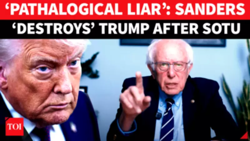 Bernie Sanders Blasts Trump's State of the Union Claims as 'Lies' and 'ICE Murders'