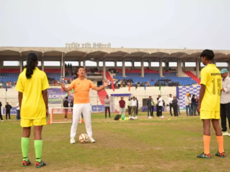 Bhaichung Bhutia Mentors Young Athletes at Khel Academy in Korba