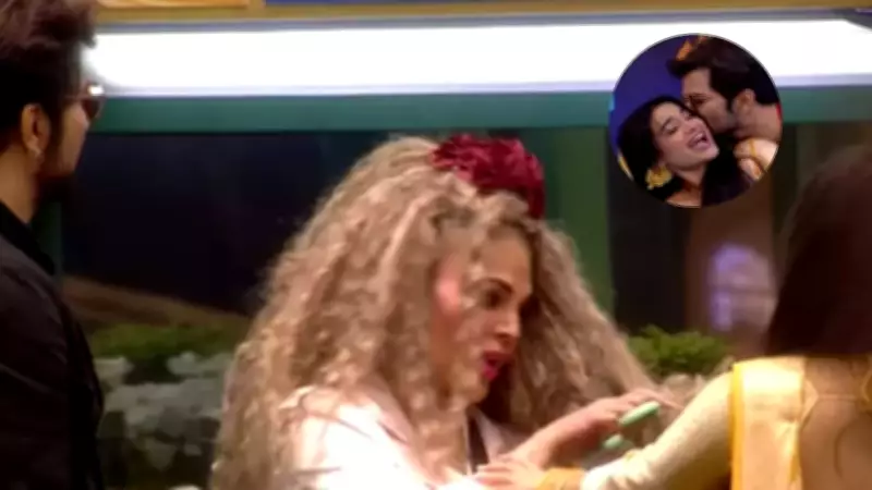 Bigg Boss House Erupts: Rakhi's Hair-Cutting Drama Over Raqesh-Tanvi Romance