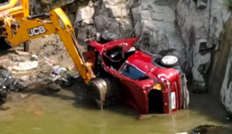 BJP Leader Found Dead After Car Plunges into Canal in Telangana's Jagtial