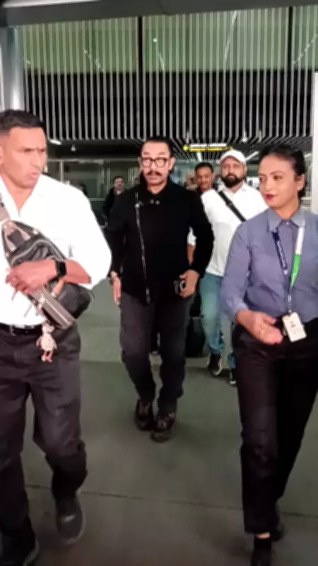 Bollywood Star Aamir Khan Spotted at Kolkata Airport, Sparks Fan Frenzy