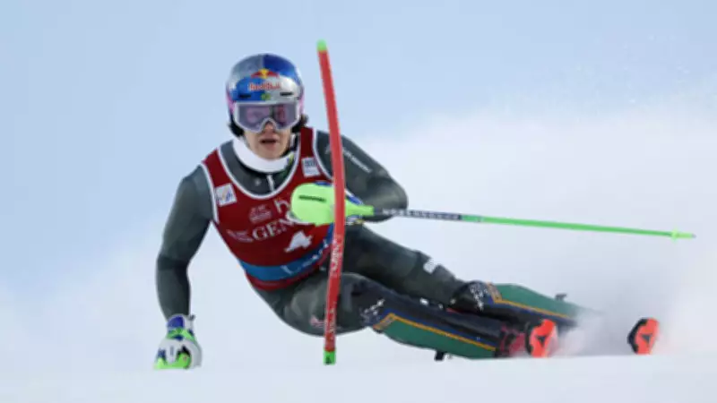 Brazil's Lucas Pinheiro Braathen Leads Olympic Giant Slalom, Eyes Historic Medal