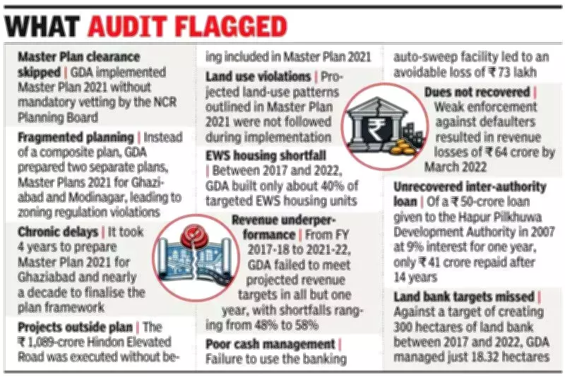CAG Audit Exposes Major Lapses in Ghaziabad Development Authority's Functioning