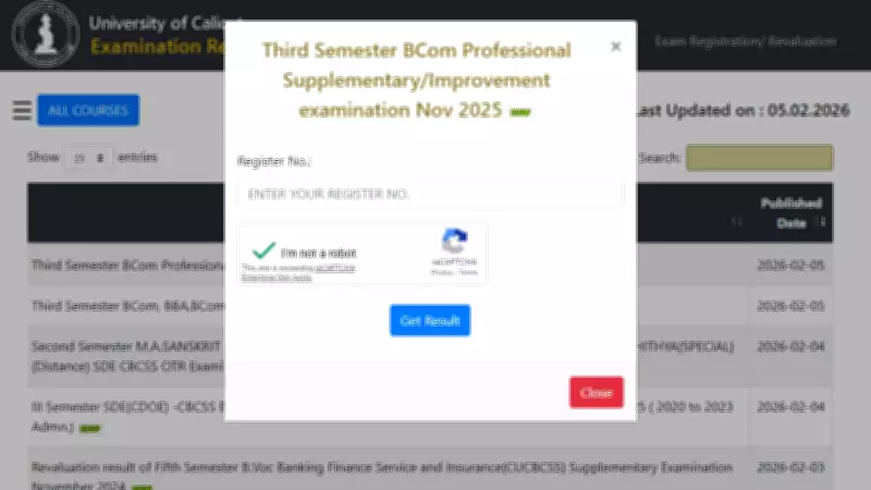 Calicut University Declares 2026 Results for BCom, MA, BBA and Other Courses