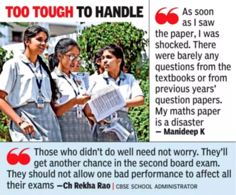 CBSE Class 10 Maths Paper Sparks Outcry in Hyderabad Over Difficulty and Length