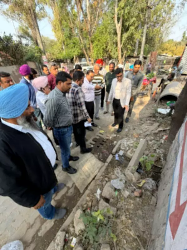 Chandigarh Mayor Joshi Inspects Hallomajra, Urges Swift Civic Development