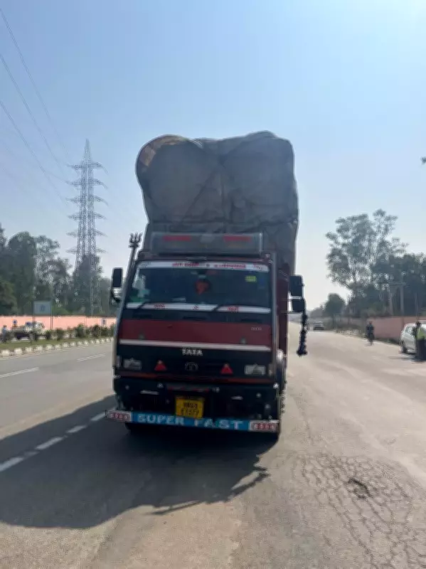 Chandigarh Traffic Police Imposes Rs 32,000 Fine on Over-Height Truck