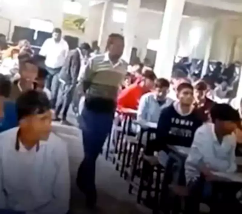 Chaos Marks Bihar Board Exam Start: Live Stream, Wall Climbing, Cheating Incidents