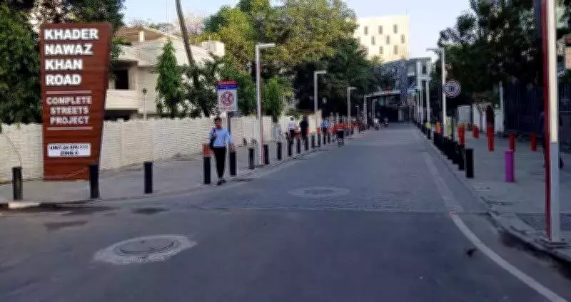 Chennai's Khader Nawaz Khan Road Transforms into Pedestrian Plaza