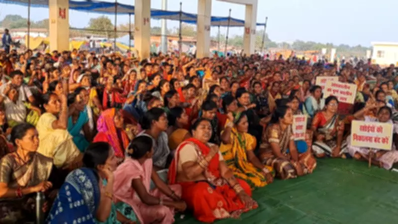 Chhattisgarh Mid-Day Meal Cooks Demand Wage Justice After 34-Day Protest