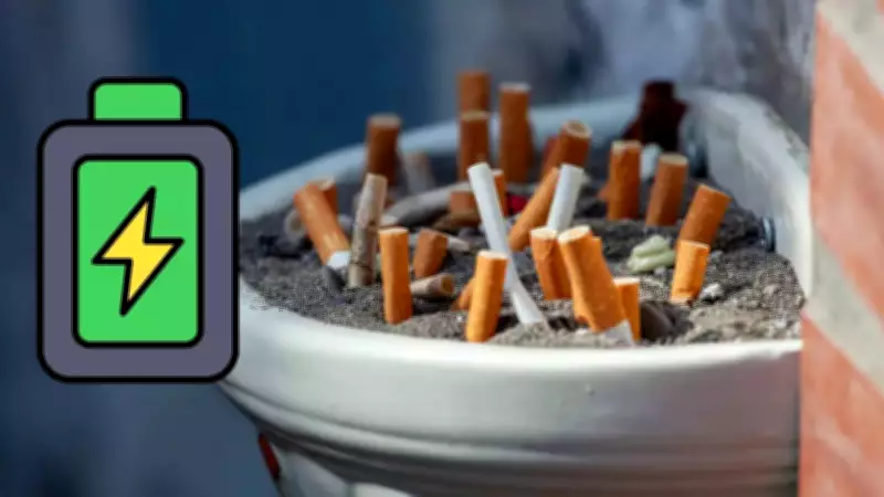 Cigarette Butts Transformed into High-Performance Supercapacitor Material
