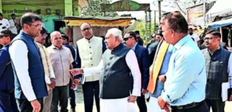 CM Nitish Kumar Inspects Mandiri Nala Road & Bans Ghat Crematorium in Patna