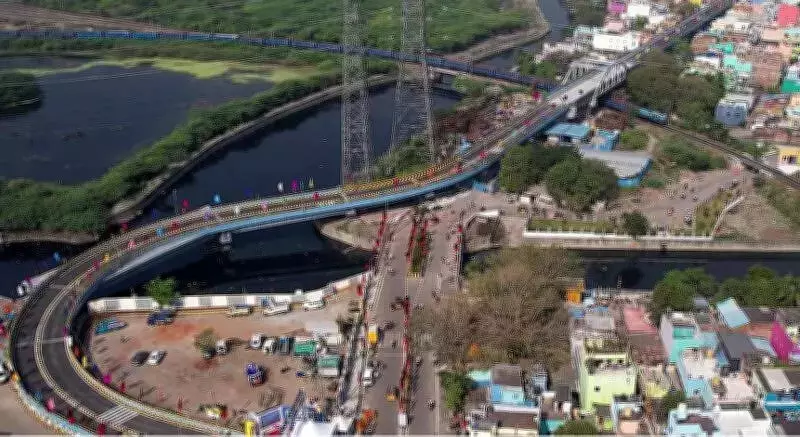 CM Stalin Inaugurates 96 Crore Railway Overbridge in Chennai, Lays Foundation for New 75 Crore Project