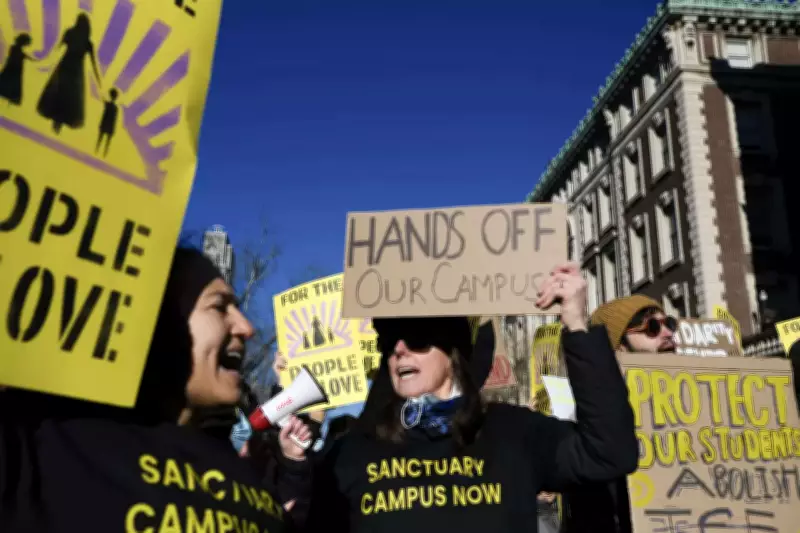 Columbia University Faculty and Students Arrested in Immigration Protest