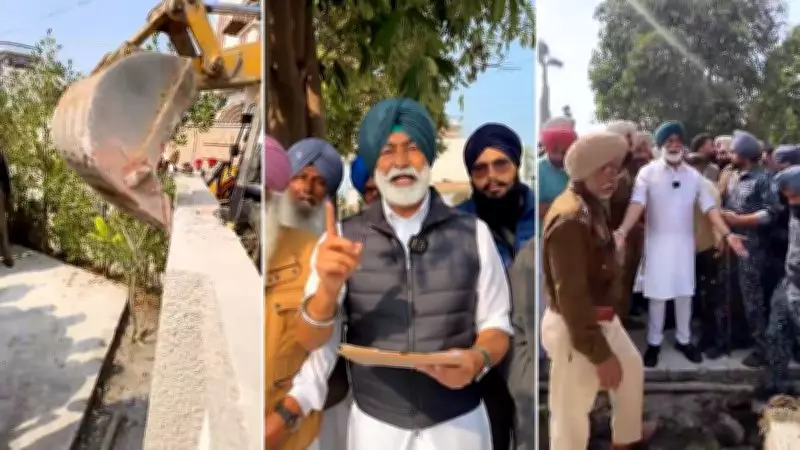 Congress MLA Sukhpal Khaira's House Partially Demolished in Bholath, He Terms It Unjust