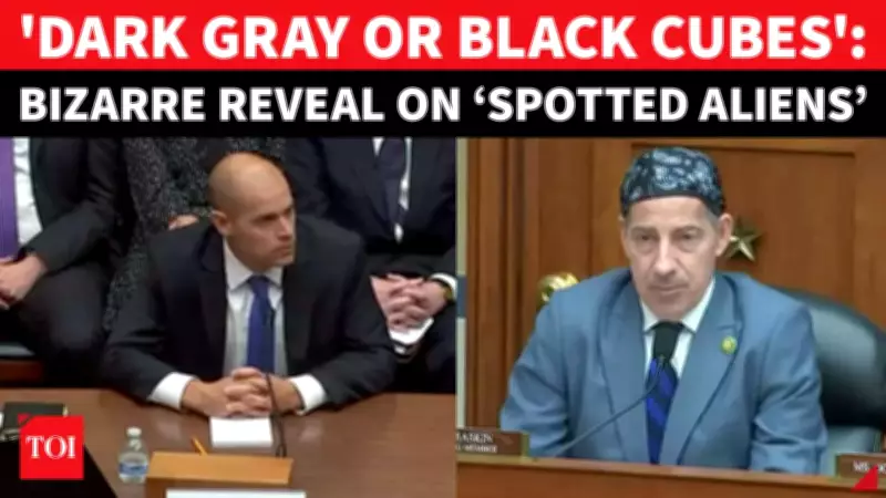 Congress UFO Hearing Reveals 'Dark Gray Cubes' and 'Spotted Aliens' Claims