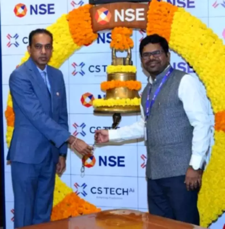 CS Tech AI Rings Bell at NSE Debut, Eyes Growth in Water Infrastructure