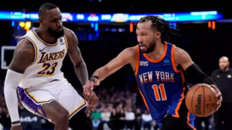 Daniel Radcliffe & Tracy Morgan Courtside at Lakers-Knicks NBA Showdown at MSG