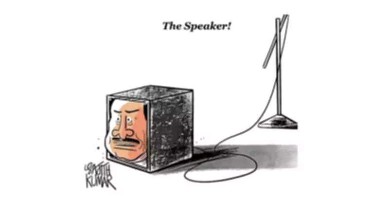 Deccan Herald Cartoon Critiques Lok Sabha Speaker's Role in Parliament