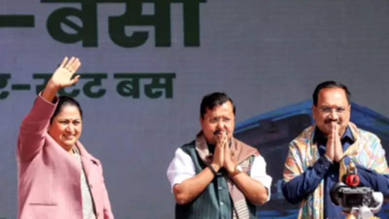 Delhi CM Flags Off 500 Electric Buses on BJP's First Anniversary in Power