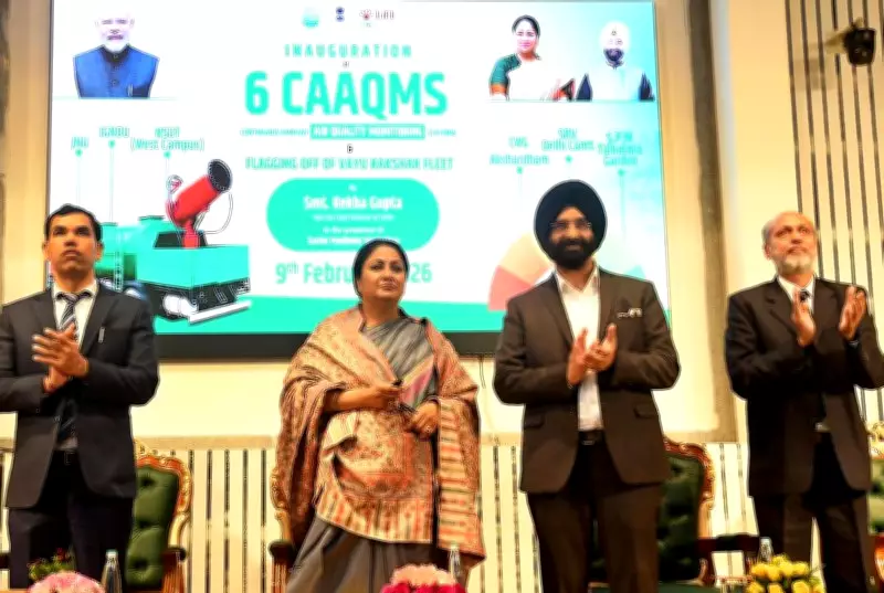 Delhi CM Rekha Gupta Launches New Air Quality Stations & Vayu Rakshak Drive