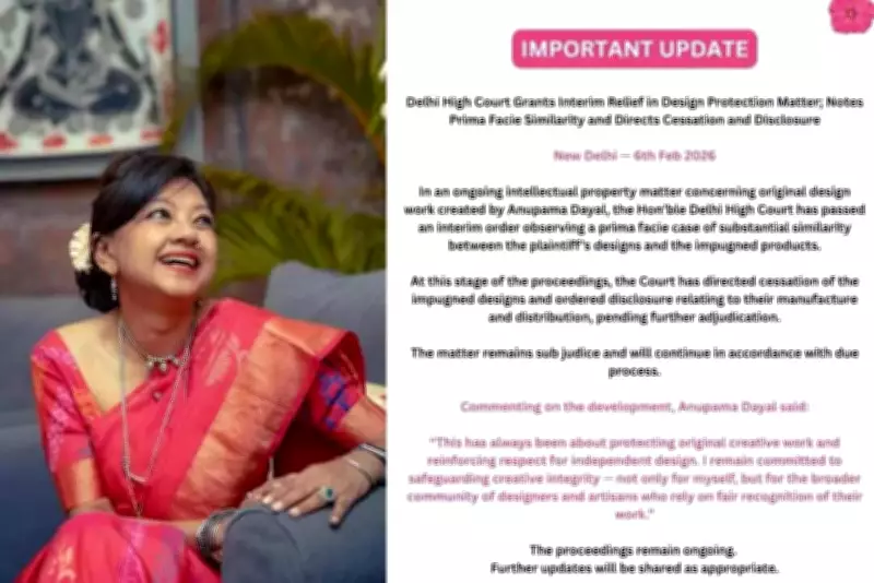 Delhi High Court Grants Interim Relief to Designer Anupama Dayal in Fashion Design Infringement Case