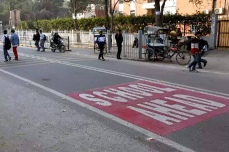 Delhi School Zone Project Slows Traffic by Up to 52%, Boosts Child Safety