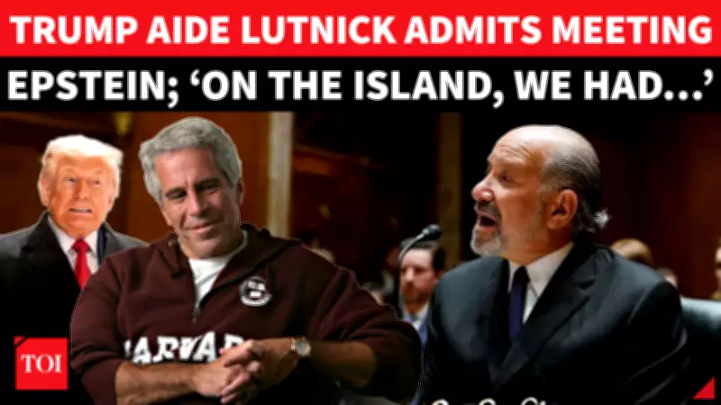 Dem Senator Confronts Lutnick Over Epstein Island Admission | Trump Aide's Confession