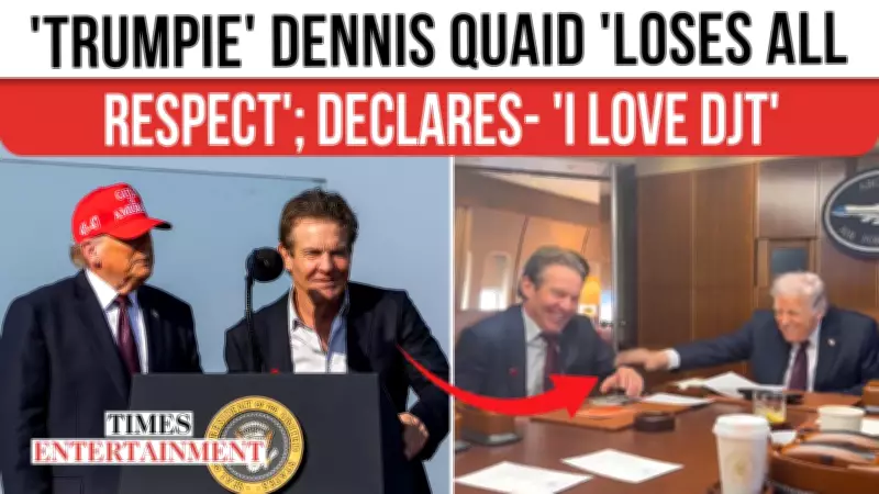 Dennis Quaid Faces Backlash for Supporting Trump in Texas and Laughing on Air Force One
