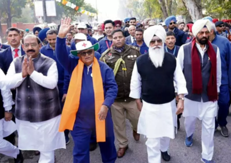 Dera Beas Chief and Sukhbir Join Governor's March, Sparking Political Controversy