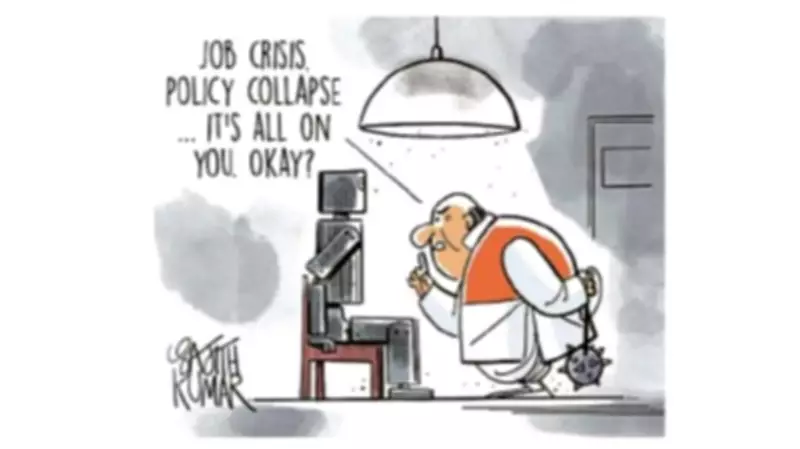 DH Toon Highlights India's Job Crisis and Policy Collapse Concerns