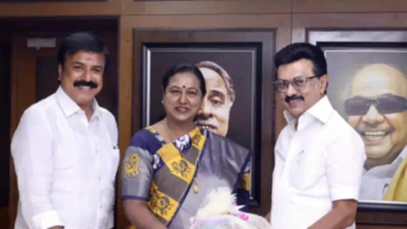 DMDK Joins DMK Alliance, Premallatha Meets Stalin in Chennai