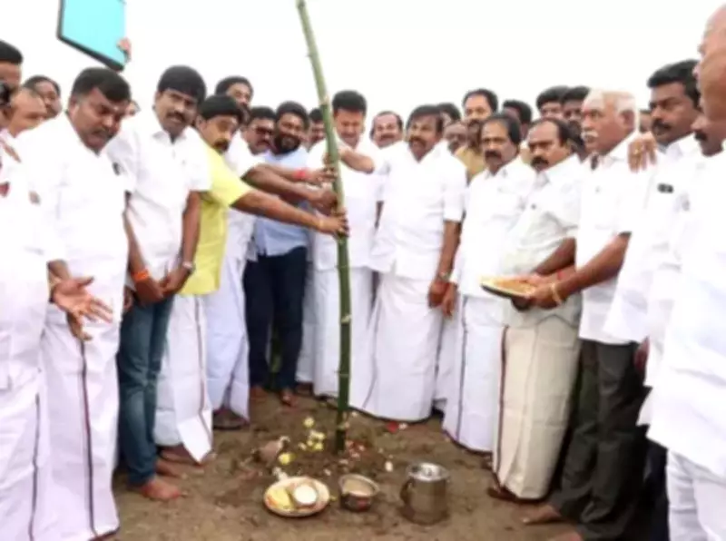 DMK Ministers Conduct Ritual for Massive State Conference in Trichy Ahead of Assembly Polls