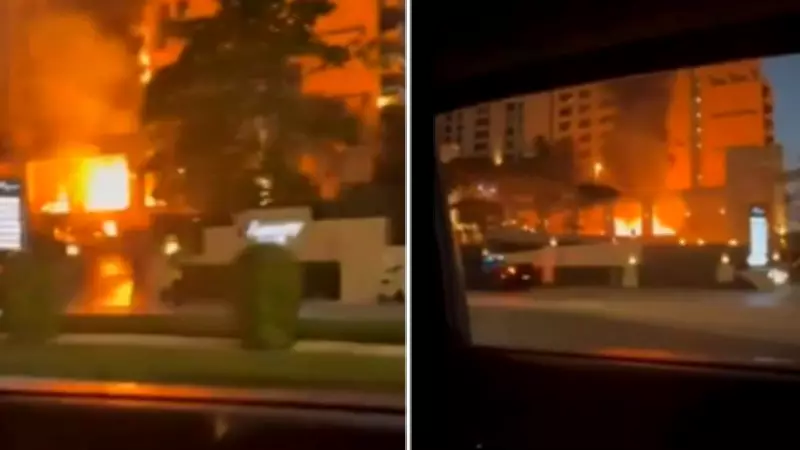 Dubai Luxury Hotel Fire After Iranian Strikes: Four Injured, Video Emerges