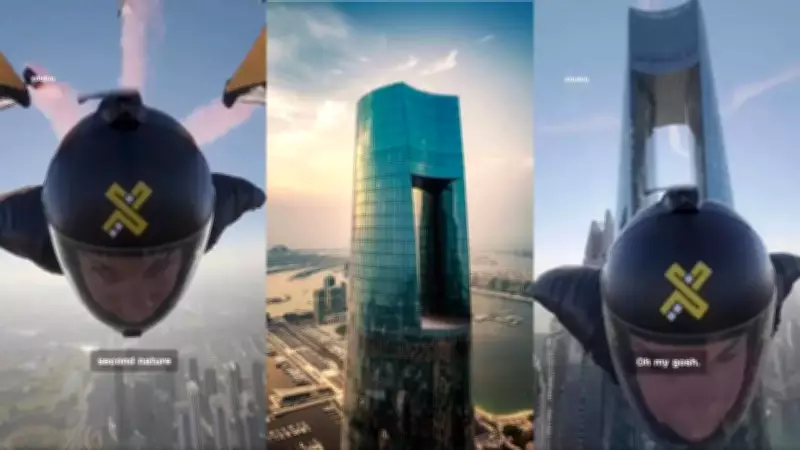 Dubai's XDubai Wingsuit Team Flies Through World's Tallest Hotel in Daring Stunt