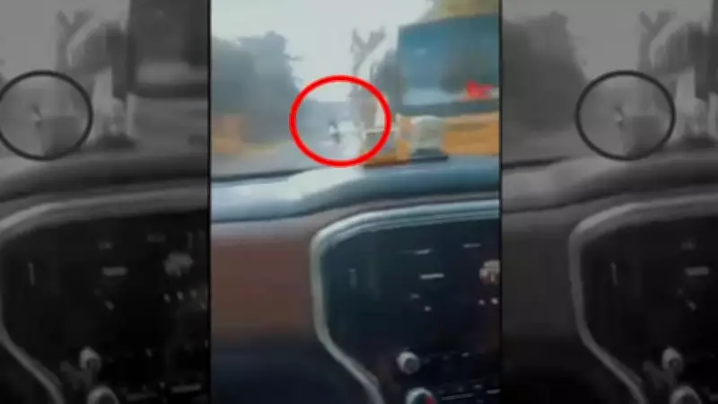 Dwarka Road Crash: SUV Dashcam Captures Fatal Collision Killing 23-Year-Old