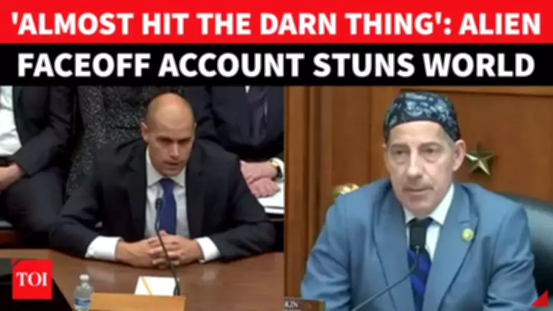 Ex-Navy Aviator's UFO Testimony Stuns Congress: 'He Was 50 Feet Away'